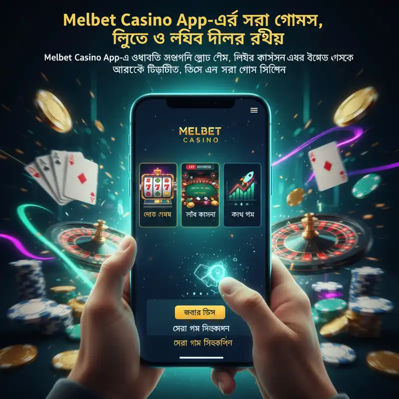 Melbet Casino App সেরা স্লট এবং লাইভ ডিলার গেমস