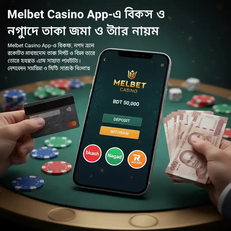 Melbet Casino App Deposit and Withdrawal methods